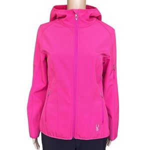 Spyder Pink Fleece Lined Hooded Jacket size S